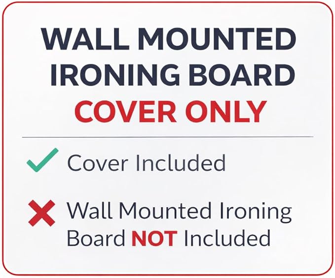 TIVIT Ironing Board Cover for Handi-Press Iron-A-Way Wall Mounted Ironing