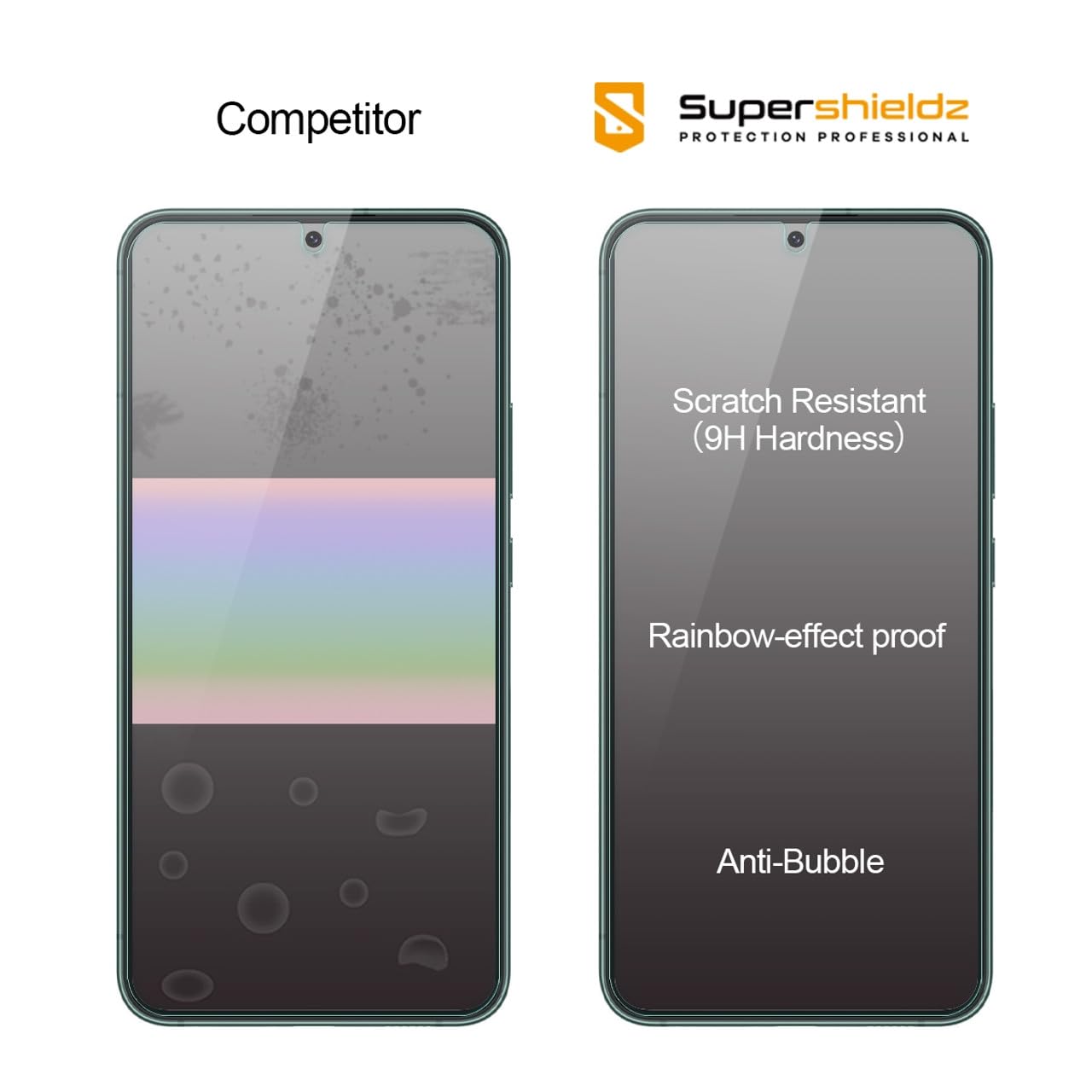 Supershieldz (3 Pack) Designed for Samsung (Galaxy S23 FE) [FE Model Only] Tempered Glass Screen Protector, 0.33mm, Anti Scratch, Bubble Free