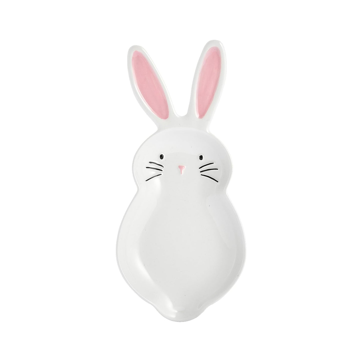 Bico Dreamy Rabbit Ceramic Hand Painted Easter Spoon Rest, Microwave and Dishwasher Safe