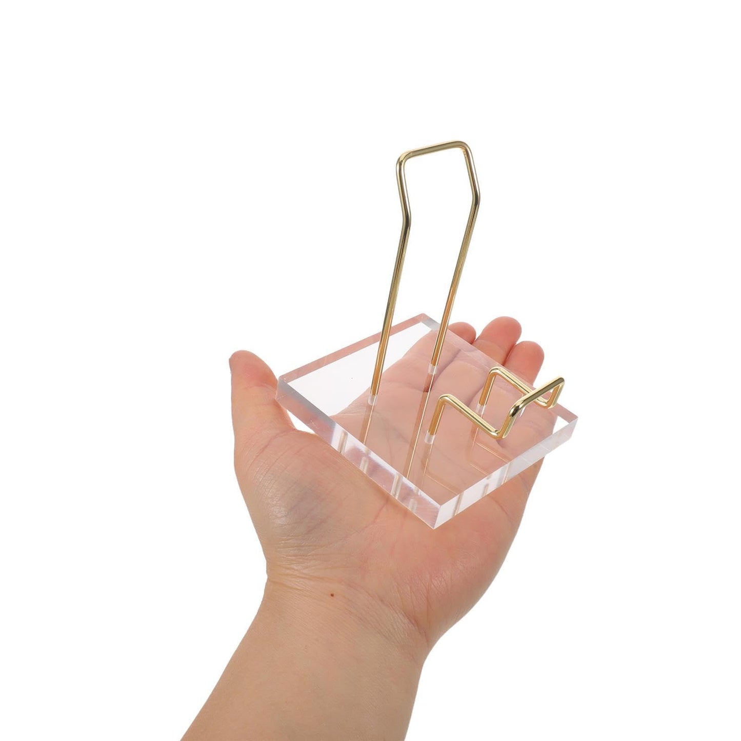 FUOYLOO Acrylic Crystal Mineral Display Shelf, Modern Transparent Organizer Rack for Natural Stone, Ore, Jewelry, for Retail Store/Office/Party Decoration