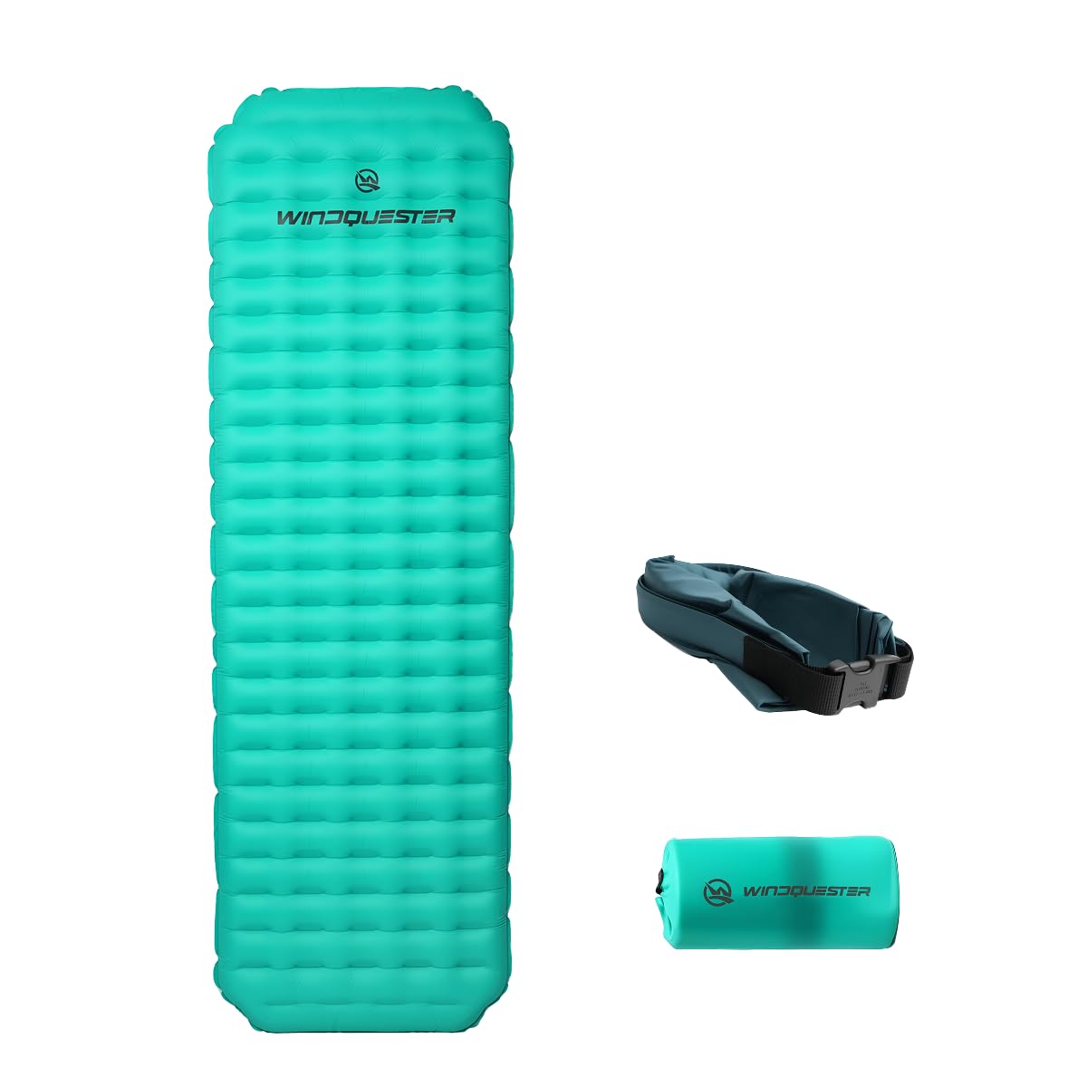 WINDQUESTER Horizon X Inflatable Sleeping Pad – Ultralight 4-Season Camping Mattress, ASTM R-Value 8.5, Waterproof Durable Nylon, Compact Backpacking Sleeping Mat for Hiking & Camping