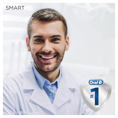 Oral-B Smart 4 Electric Toothbrushes For Adults, Mothers Day Gifts For Her / Him, App Connected Handle, 2 Cross Action Toothbrush Heads, 3 Modes with Teeth Whitening, 2 Pin UK Plug, 4000N, White