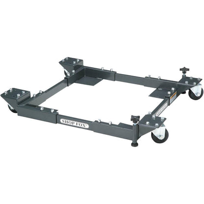 Shop Fox D2057A Adjustable Mobile Base, Small Charcoal Grey