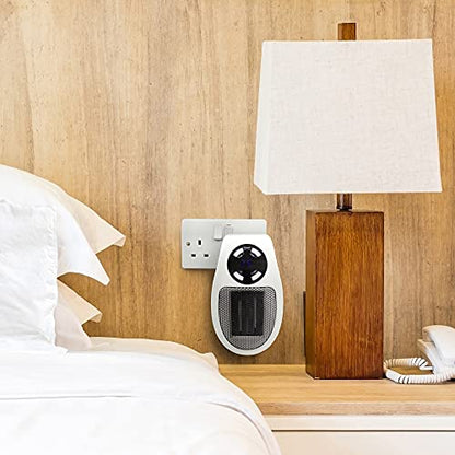 STAYWARM 500w Plugin Local (2m2) Power Heater / 2 Fan Speeds / 15 - 30C Temperature Control / 1-12 Hour Timer / Auto Shut Off - F2210WH