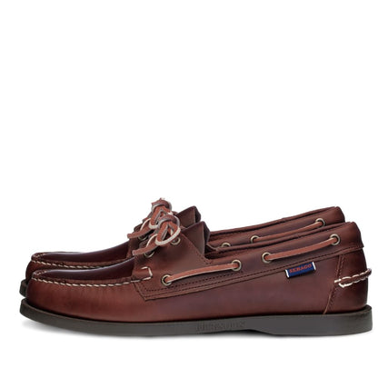 Sebago Docksides, Men Boat Shoes, Brown (Brown Oiled Waxy Lea), 9.5 UK (44 EU)