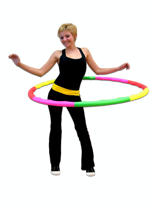 Sports Hoop Weighted Loss Exercise Hoop: Wavy Hoop 2B - 1.8lb (Dia.40.5") Large, for Teenagers. Four neon Colors.