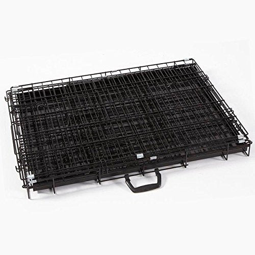 Pet Dog Puppy Cat Metal Foldable Carry Transport Training Cage Crate (121L x 76W x 82H CM)