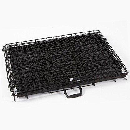 Pet Dog Puppy Cat Metal Foldable Carry Transport Training Cage Crate (121L x 76W x 82H CM)