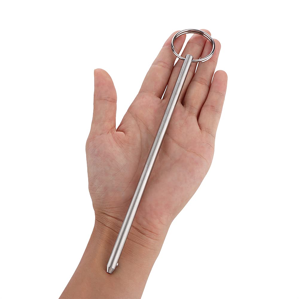 4 Pcs Quick Release Long Pin, Diameter 0.236"(6mm), Usable Length 5-3/4"(146mm), Overall Length 6.3"(160mm), Full 316 Stainless Steel, Marine Hardware
