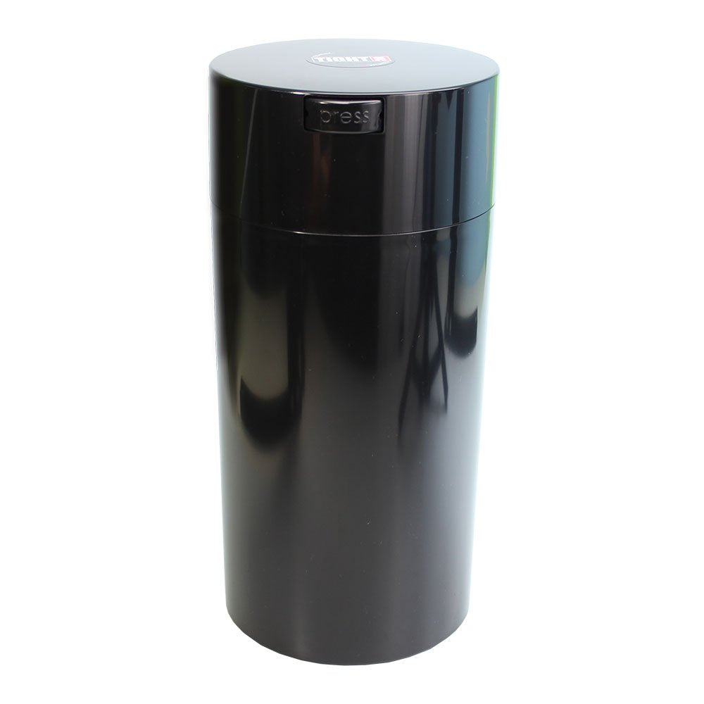 Tightvac 5 to 24 Ounces Airtight Storage Container - Multi-use Vacuum Seal for Coffee Beans, Grounds, Herbs, Tea, Spices and Dry Goods, Patented Airtight Container, Black