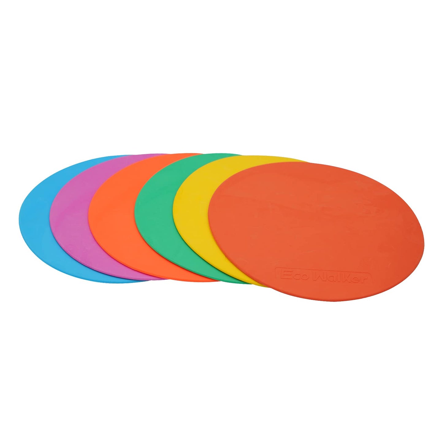 Eco Walker Spot Markers 6pcs 4inch 6inch 8inch 10inch 12inch Floor Marker for Kids Agility Training (8inch)