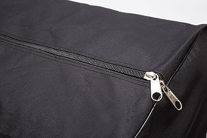 Extra Large Foldable Duffel Bag for Travel – Heavy-Duty Cargo Bag with Zippers & Reinforced Handles, TSA Approved, Water-Resistant, Security strap, black, 88.90 cm, Heavy-duty Cargo Duffel