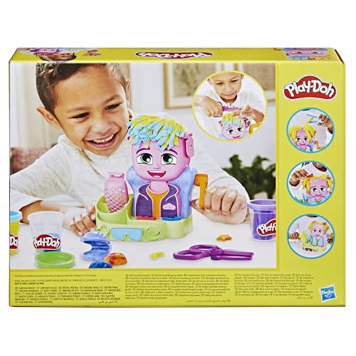 Play-Doh Hair Stylin' Salon Playset with 6 Cans, Pretend Play Toys, Ages 3+