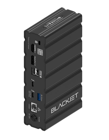 Blackjet RX-4 Thunderbolt 4 Docking Station 17-in-1 – Dual 4K Display, 60W Laptop Charging, SD/microSD, 2.5G Ethernet, USB-C & USB-A Hub – MacBook Pro/Air, Windows, USB4