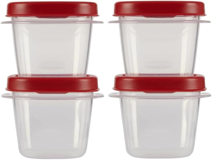 Food Storage Containers, Half Cup Food Storage Containers, 9 Peice Set