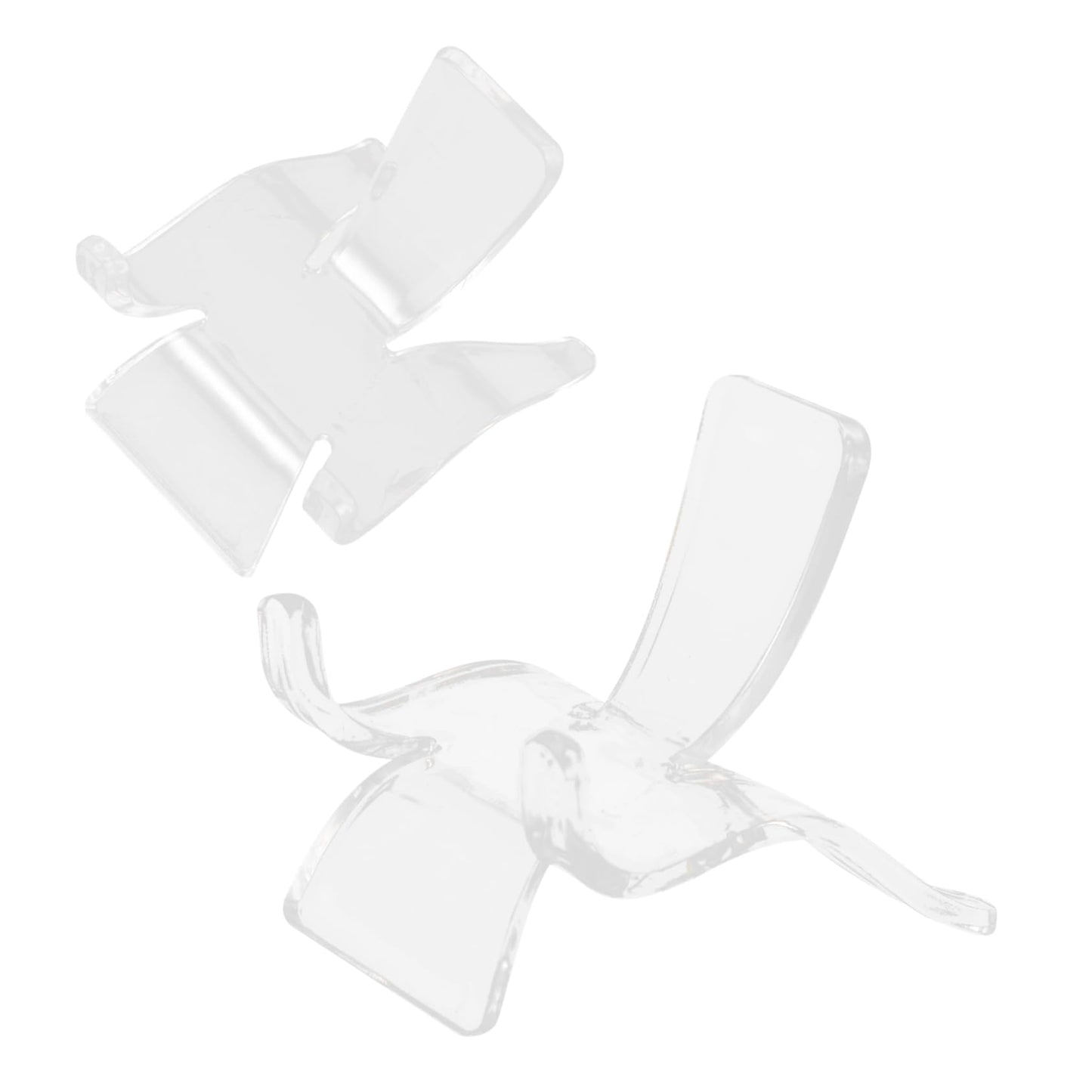 PRETYZOOM 20pcs Crystal Display Rack Plastic Showing Stand for Geodes Minerals Stones Rock Display Collection Shelves