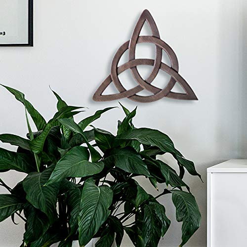 Super Z Outlet Resin Celtic Trinity Knot Wall Art for Home Decoration, Religious Communion Baptism Gifts, Churches