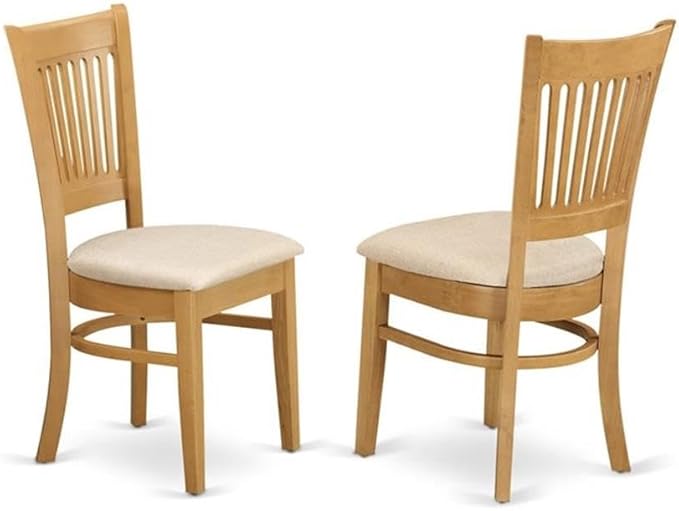 East West Furniture NDVA3-OAK-C 3 Piece Dining Room Furniture Set Contains a