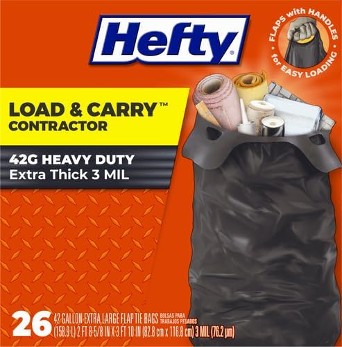 Hefty Heavy Duty Trash Bags, Large | 42 Gallon |