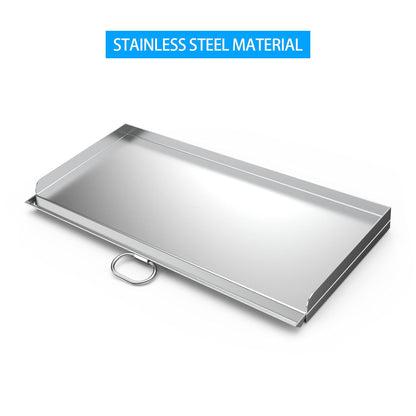 Stanbroil Cast Stainless Steel Replacement Cooking Griddle with Handle for Camp Chef SG60, Fits Camp Chef 14” 2 Burner Stove Cooking System and Other Similar Grills
