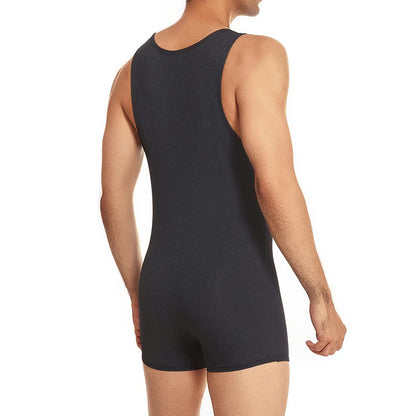 SPNSSTCR Men Bodysuits Slip Fitness Shapewear Underwear Athletic Supporters Wrestling Singlet Leotard