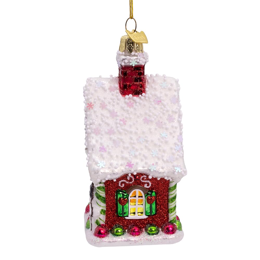 Kurt Adler 4.25-inch Noble Gems™ Gingerbread House Ornament