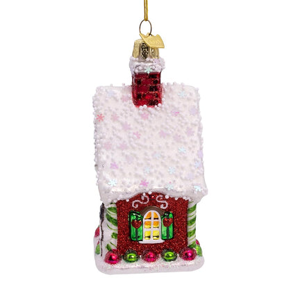 Kurt Adler 4.25-inch Noble Gems™ Gingerbread House Ornament