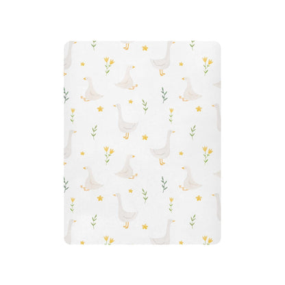 Burbuja Goose Bird Twig Crib Sheet for Boys Girls, Fitted Crib Sheet 28 x 52 in for Standard Crib & Toddler Bed Mattresses, Soft & Breathable