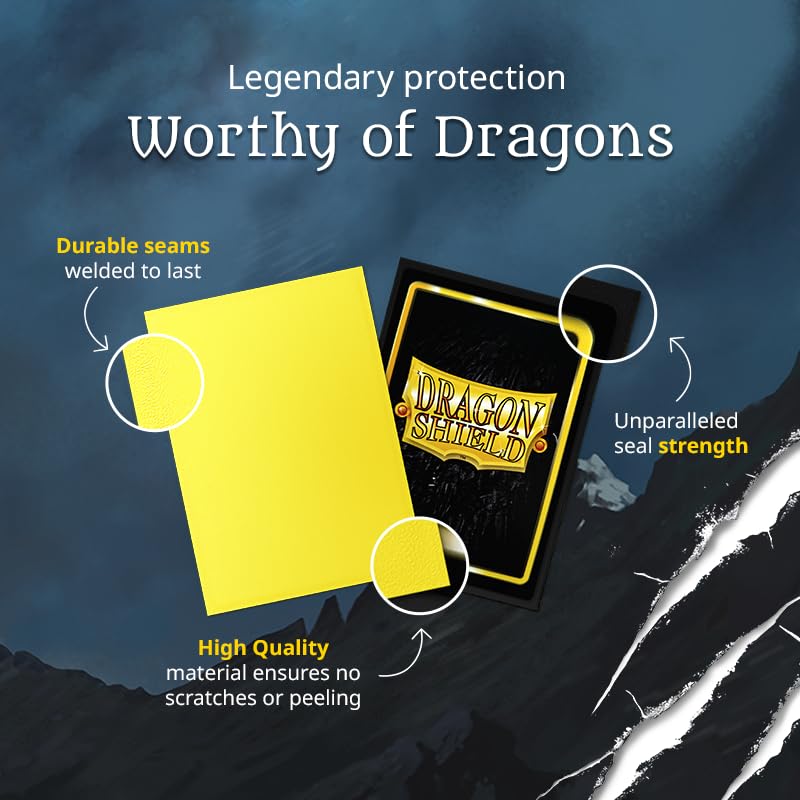 Arcane Tinmen ART11024 Sleeves: Dragon Shield Matte Jet (100) Standard Size 100pk-Jet, Black
