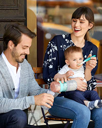 Skip Hop Baby Easy-Pack Feeding Travel Essentials 6 Piece Set Soft Teal 6m+