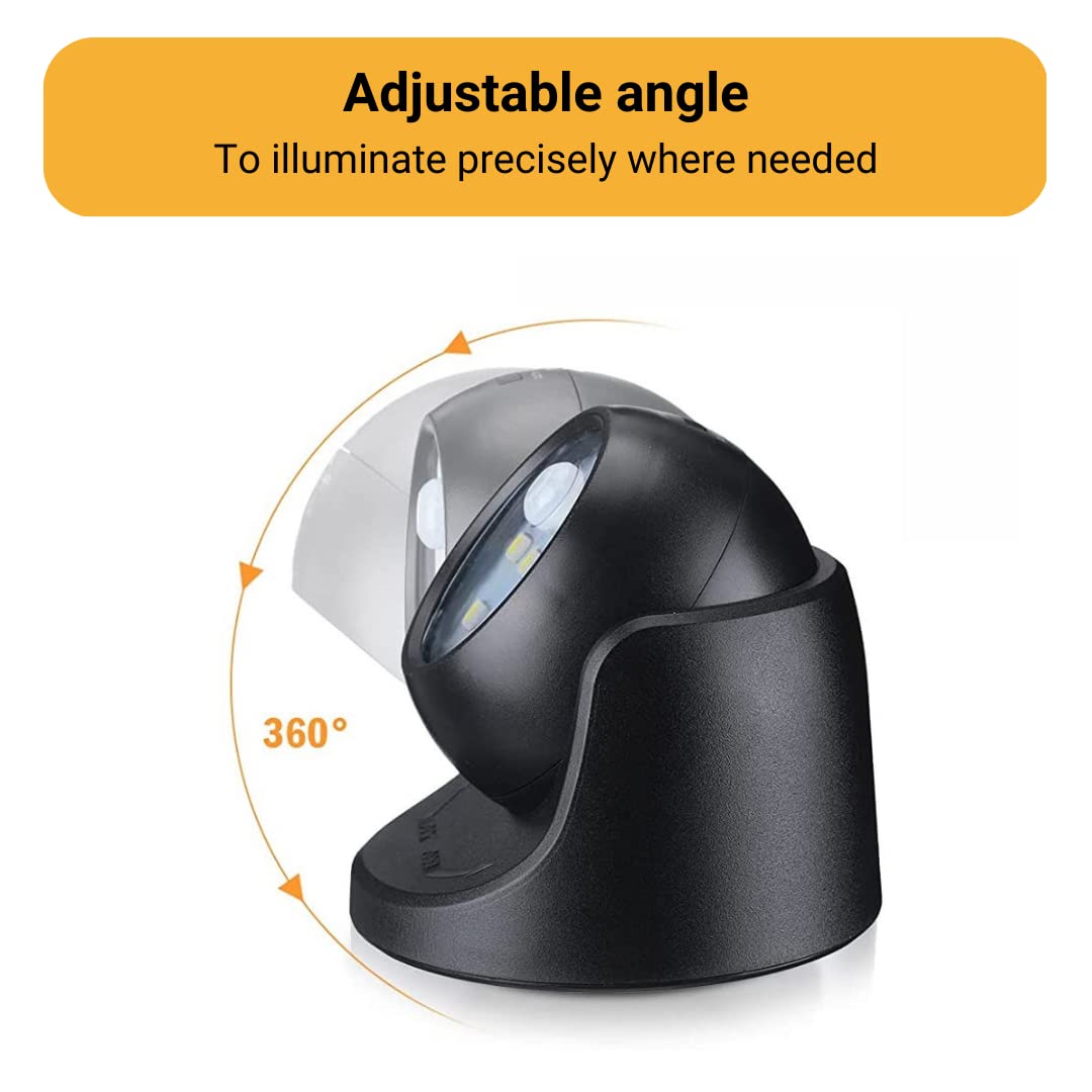 Proxinova LED Security Lights Motion Sensor PIR, Bright LED Floodlight 150 Lumens, Wireless Motion Sensor Lights Outdoor, Outdoor Lights Battery Powered, Battery Powered Outdoor Lights, 2 Pack