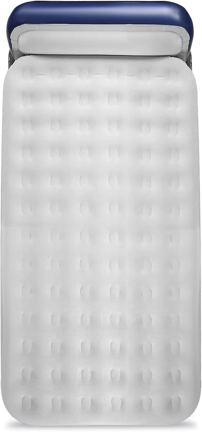 KMZ Twin XL Air Mattress with Built-in Pump, 16” Raised Inflatable Bed for Adults, Portable Blow Up Mattress for Guests, Dorms & Home Use