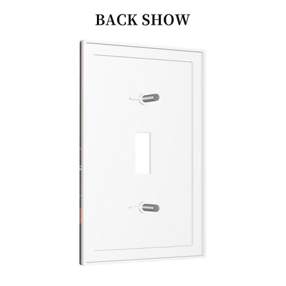 Decorative Art Light Switch Covers Christmas St Paul's Snowy Café Single Toggle Wall Plate Decorative Switchcover Electrical