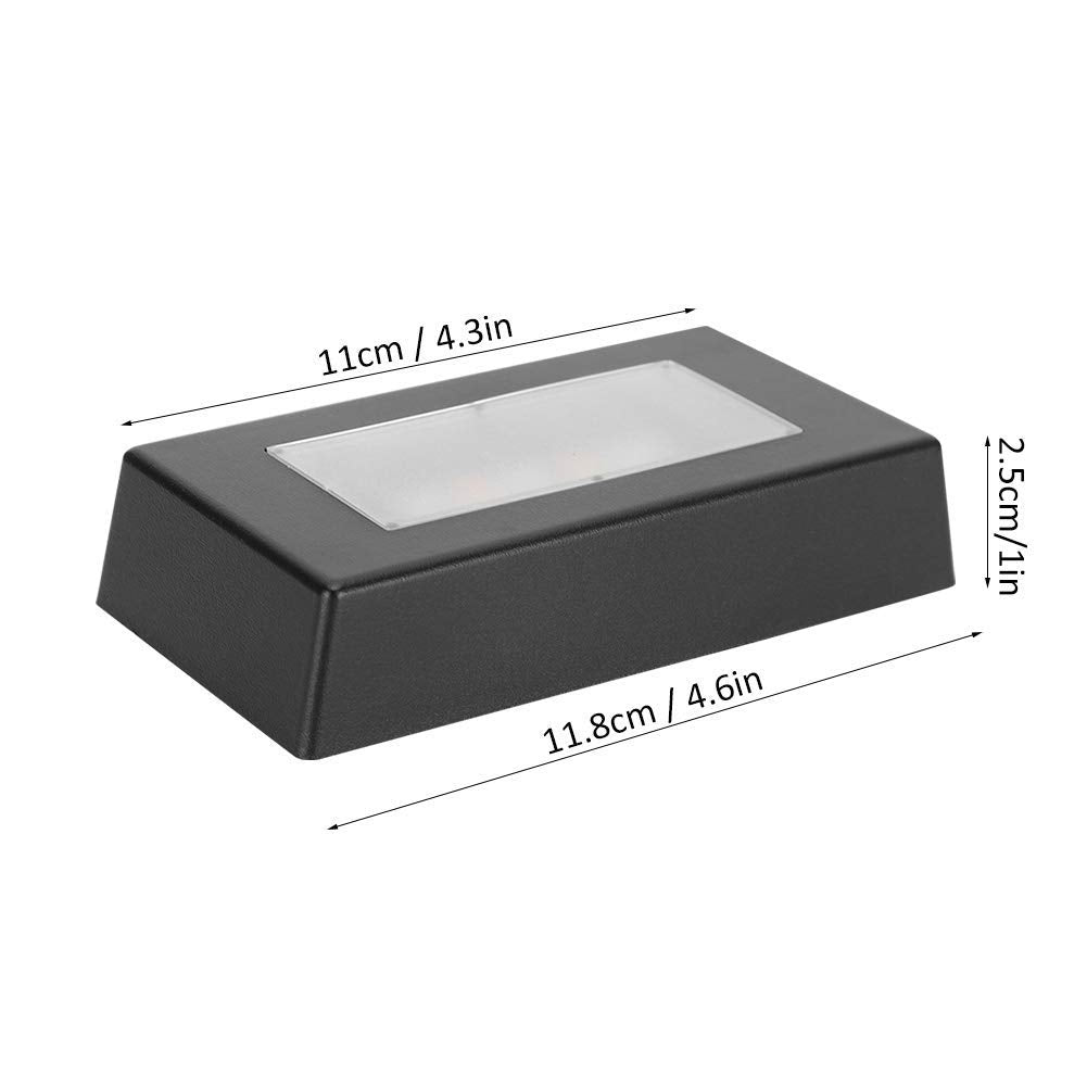 Fdit LED Display Base for Crystals Glass Art,Color Changing Light Display Base Stand for 3D Crystal Statues Jewelry