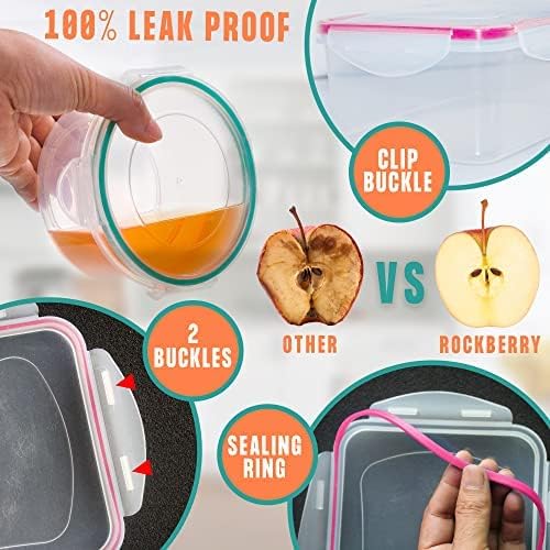 38 Pcs Large Food storage containers-85 oz to Small Container Stackable Kitchen