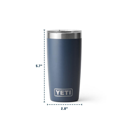 YETI Rambler Tumbler, Vaccum Insulated Stainless Steel Tumbler with Magslider Lid, Navy, 10 oz (295 ml)