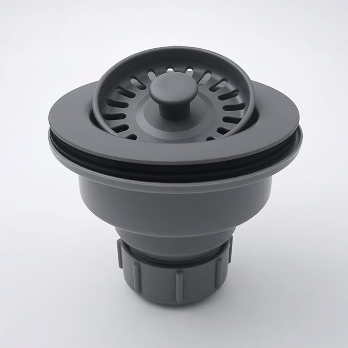 3-1/2 Inch Polymer Urban Gray Sink Drain Assembly