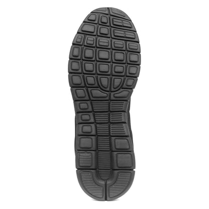 Mens Black Lace Up Trainer - Size 9 UK - Black