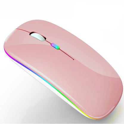 Bluetooth Wireless Mouse for Laptop mac MacBook ipad MacBook air MacBook pro pc Desktop Computer Windows Chromebook Notebook (Silver)