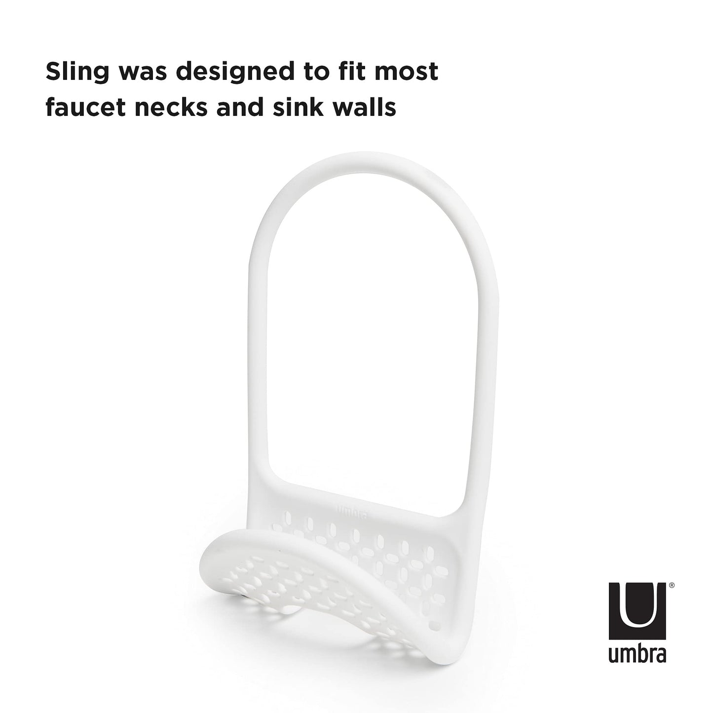 Umbra Sling Sink Caddy, White, 6 Pieces