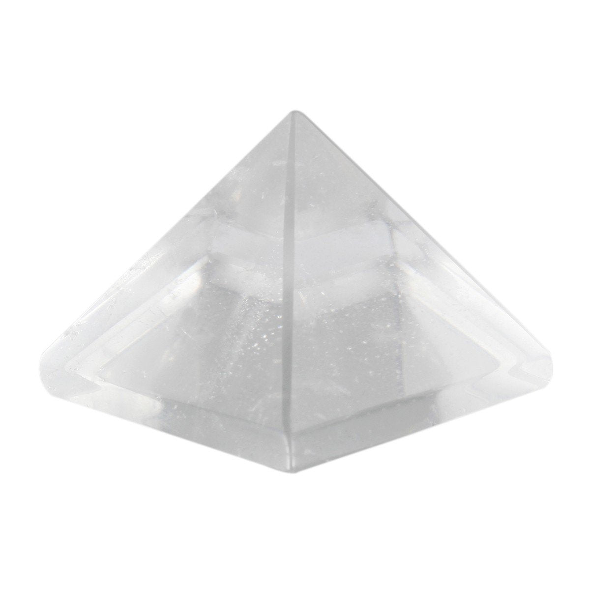 Rockcloud Healing Crystal Rock Quartz Pyramid Metaphysical Natural Gemstone Figurine