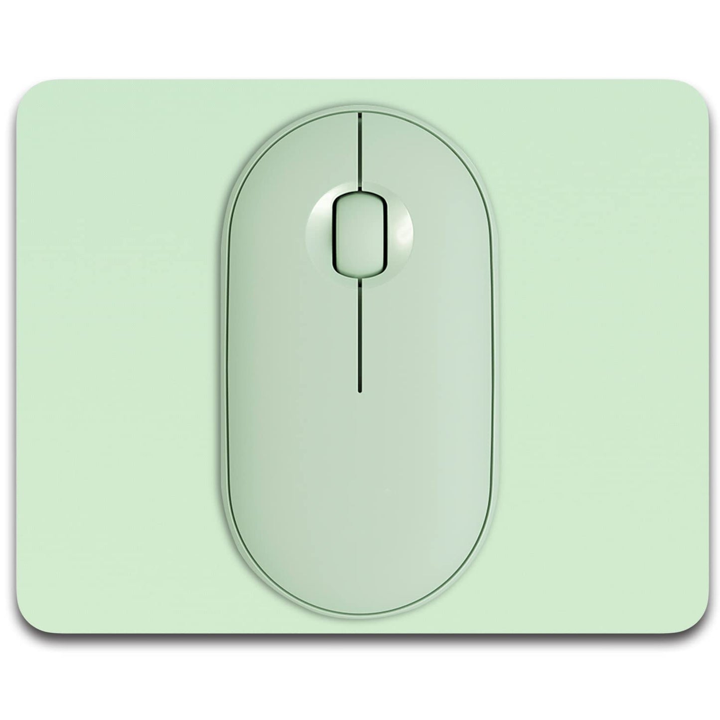 Dapesuom Mouse Pad 5 x 6 Inch With Non-Slip Rubber Base, Waterproof Mat for Women Kids Men, Wireless Mouse Laptops Keyboard Tray Home Office Travel, Lake Green