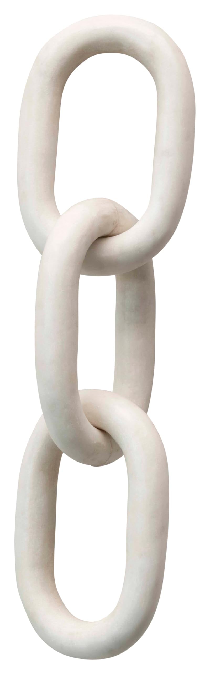 Bloomingville Decorative Marble Chain, Variegated White Tones