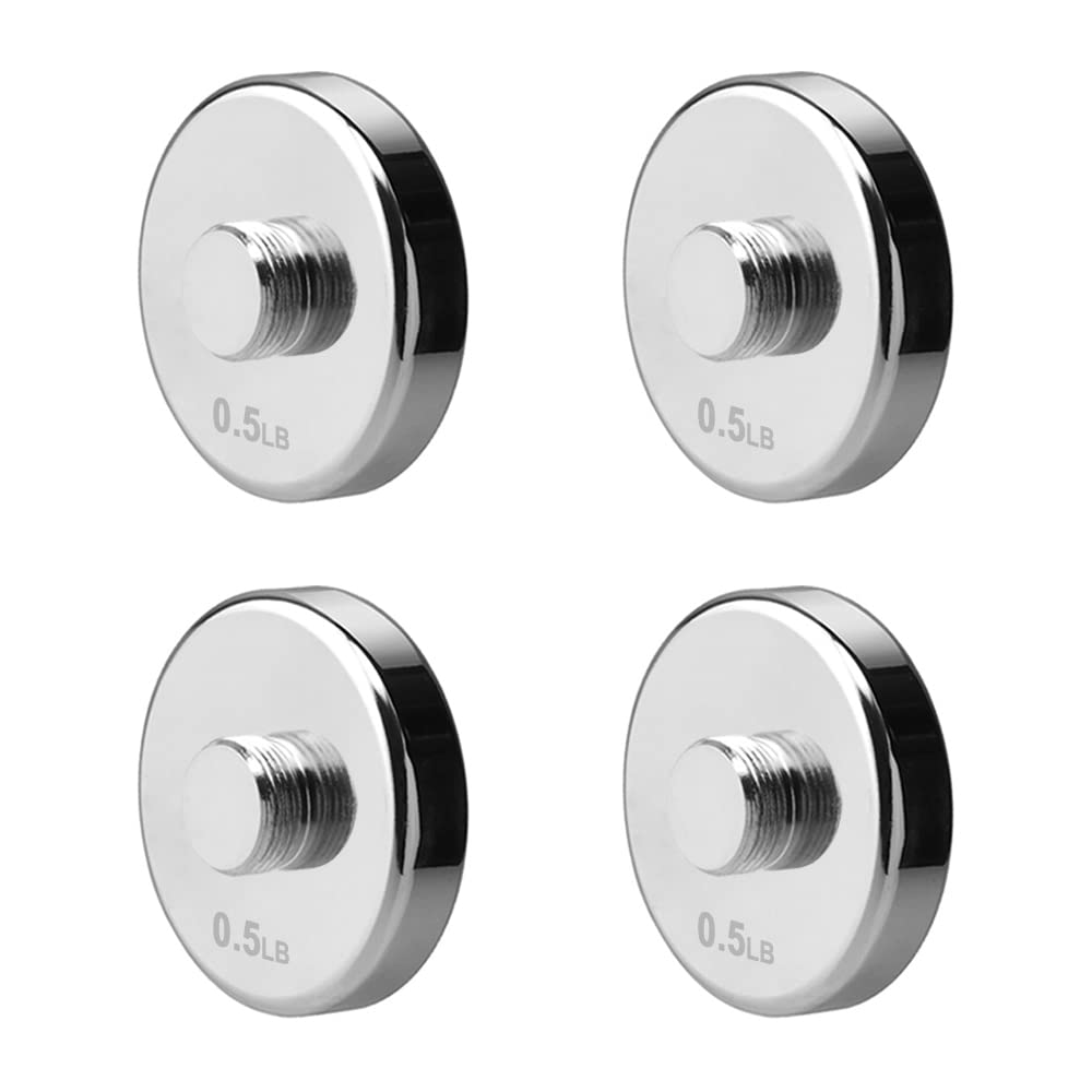 4 Pieces 0.5b Weight Plates for 5lb Steel Dumbbells (Standard-Finish 4×0.5lb)