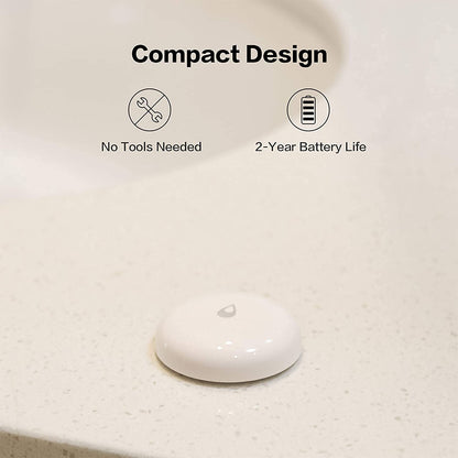 Aqara Water Leak Sensor 3 Pack, Zigbee Wireless Water Leak Detector for Alarm System and Smart Home Automation, Requires AQARA HUB, App Notifications, for Kitchen, Bathroom, Basement, Works with IFTTT