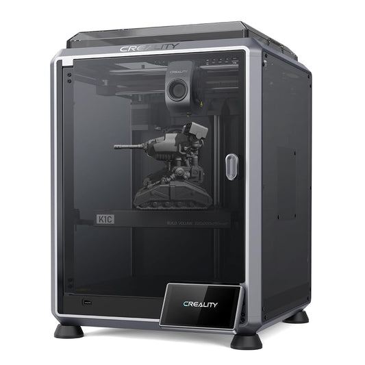 Creality K1C 3D Printer (2024 New Version) - Fast 600mm/s Printing Speed, AI Camera,Direct Extruder, Tri-metal Nozzle, Carbon Fiber Filament Support, Auto Leveling - Prints at High 300°C Temperature