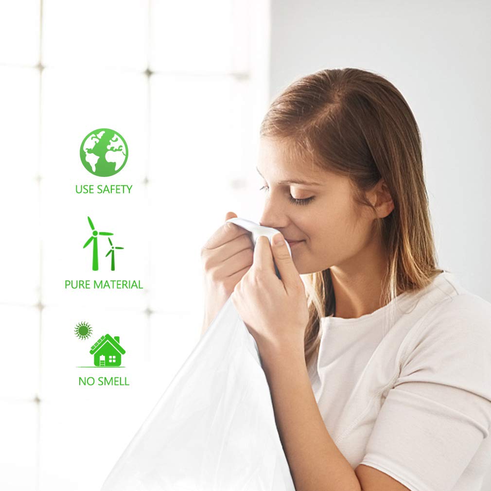 18 Gallon 100 Counts Tall Kitchen Trash Bags,Fit 15,16,18,20Gal,Garbage Bags by Teivio, Unscented,Bin Liners, Plastic Bags for home,for Bathroom,Office,Industrial,Clear