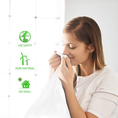 18 Gallon 100 Counts Tall Kitchen Trash Bags,Fit 15,16,18,20Gal,Garbage Bags by Teivio, Unscented,Bin Liners, Plastic Bags for home,for Bathroom,Office,Industrial,Clear