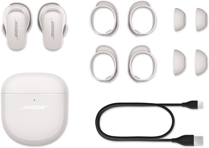 Bose QuietComfort Earbuds II, Wireless, Bluetooth, Proprietary Active Noise Cancelling Technology in-Ear Headphones with Personalized Noise Cancellation & Sound, Soapstone
