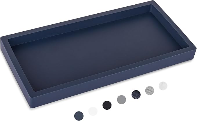 Bathroom Tray, Small Vanity Tray Silicone Soap Dish Sponge Holder Kitchen Sink